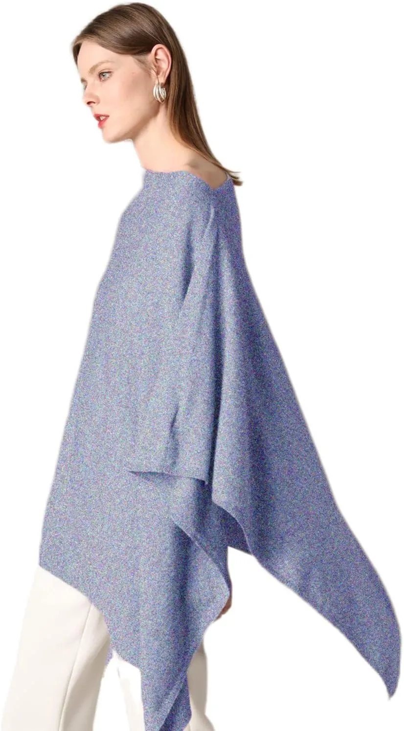 Women's Knitted Scarf Poncho Sweater with Buttons Winter Warm Open Front Poncho light weight sweater wrap poncho cape