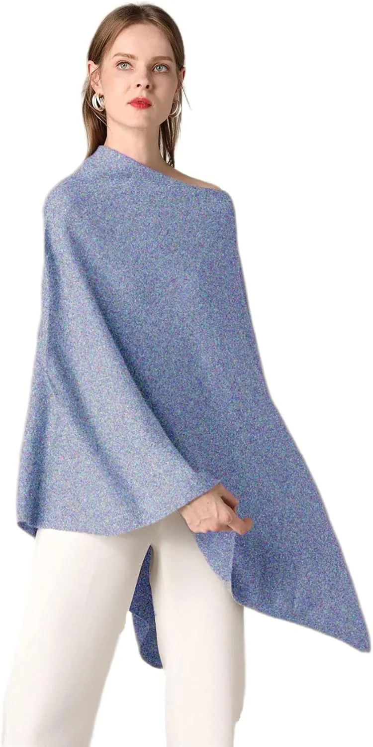 Women's Knitted Scarf Poncho Sweater with Buttons Winter Warm Open Front Poncho light weight sweater wrap poncho cape
