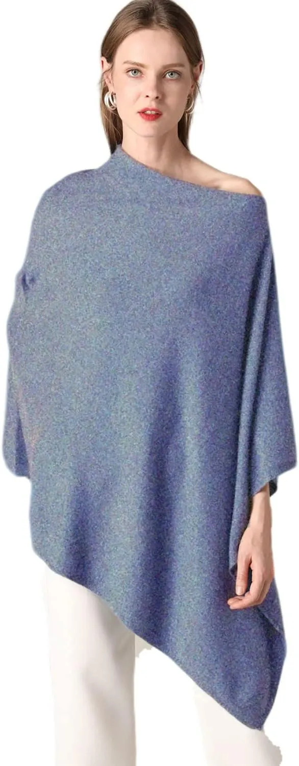 Women's Knitted Scarf Poncho Sweater with Buttons Winter Warm Open Front Poncho light weight sweater wrap poncho cape
