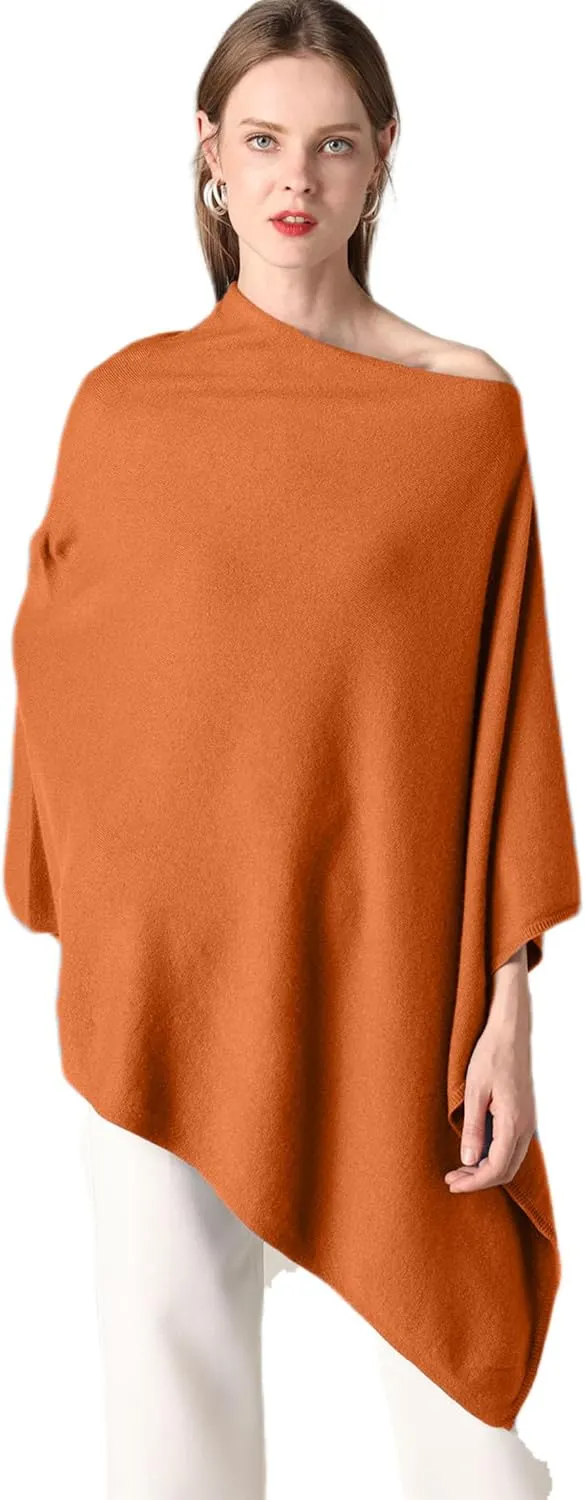 Women's Knitted Scarf Poncho Sweater with Buttons Winter Warm Open Front Poncho light weight sweater wrap poncho cape