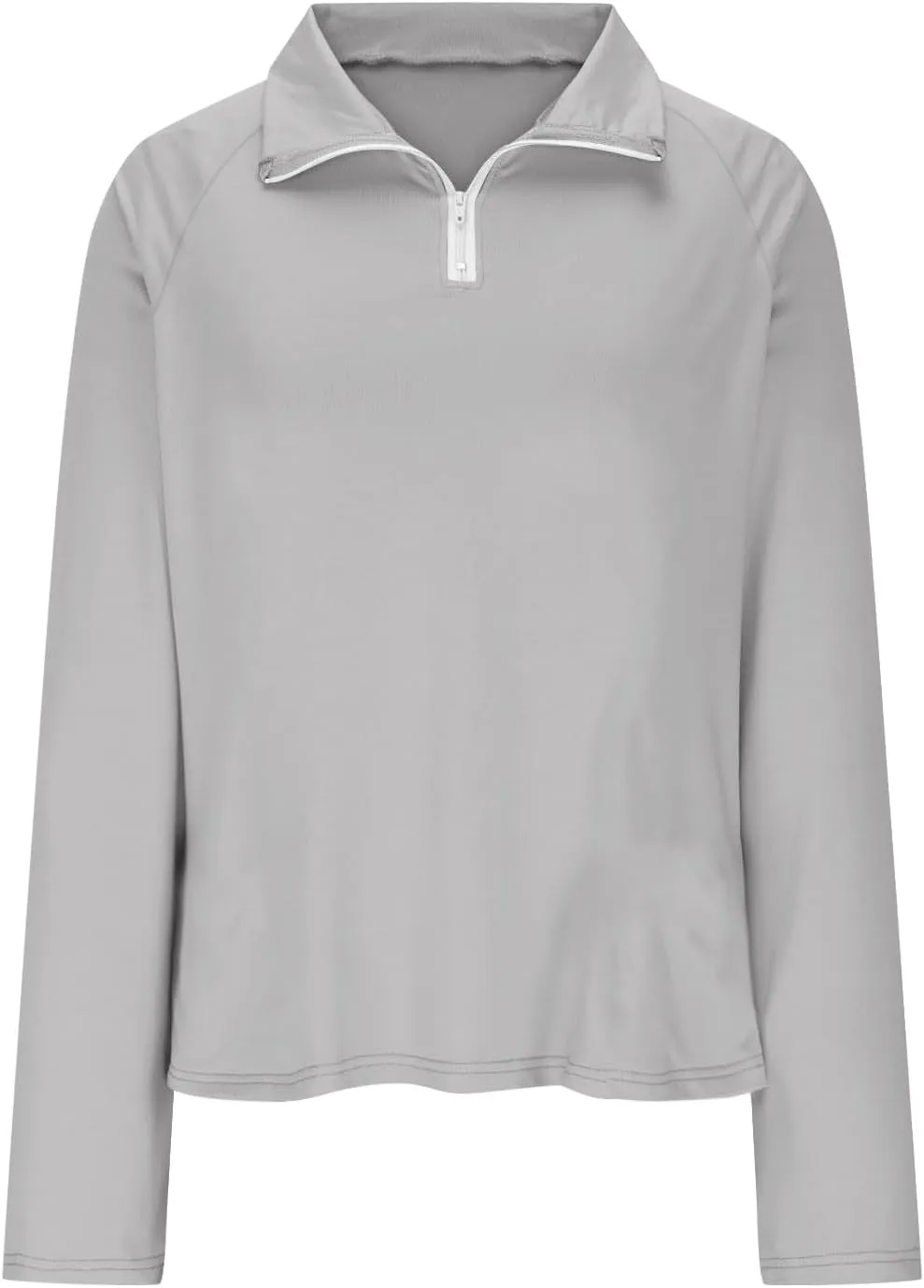 Women's UV Sun Protection 1/4 Zip Shirts Long Sleeve Rash Guard T-Shirt Lightweight Quick Dry Workout Running Tops
