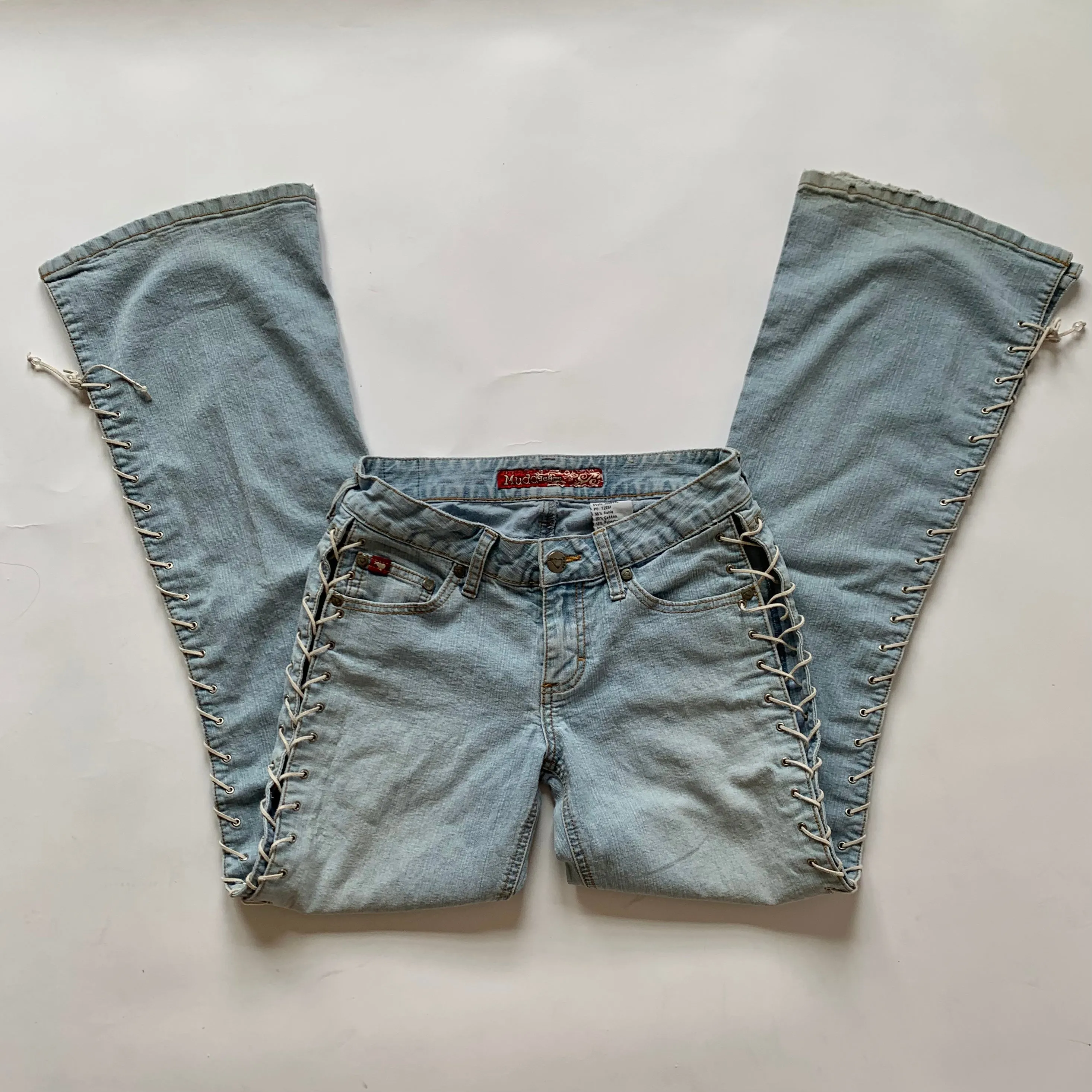 Y2K Lace Up Mudd Jeans (XS)